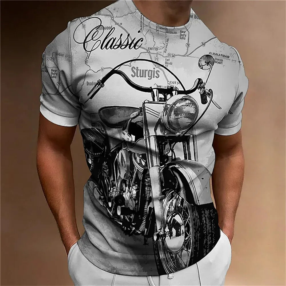 Vintage Biker Breathable Tees