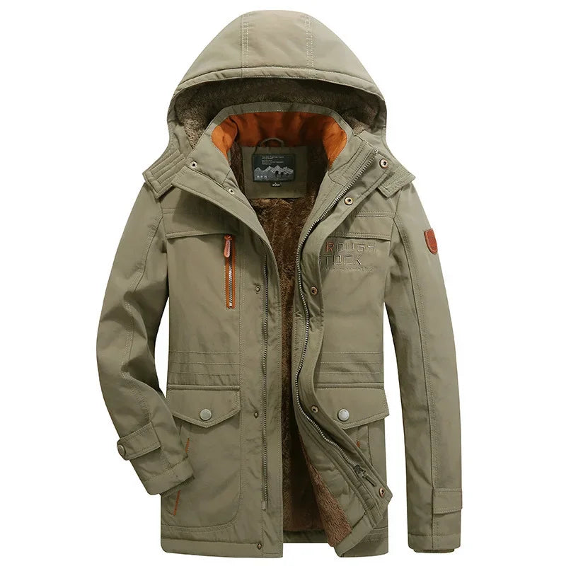 Leisure Winter Men's Windbreak Hooded Jackets