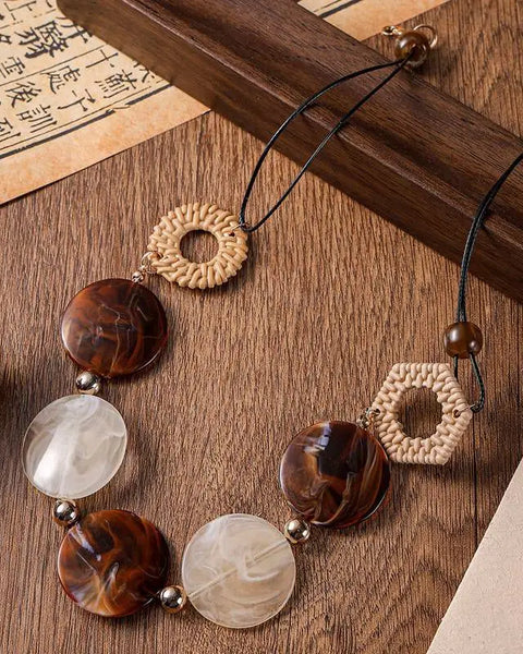 Vintage Acrylic  Handmade Pendants Necklaces