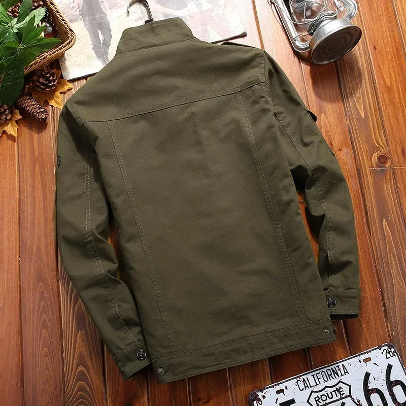 Men's Casual Cargo  Windbreaker Jacket