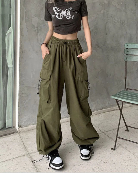 Wide Leg Baggy Trousers Y2k Streetwear Oversize