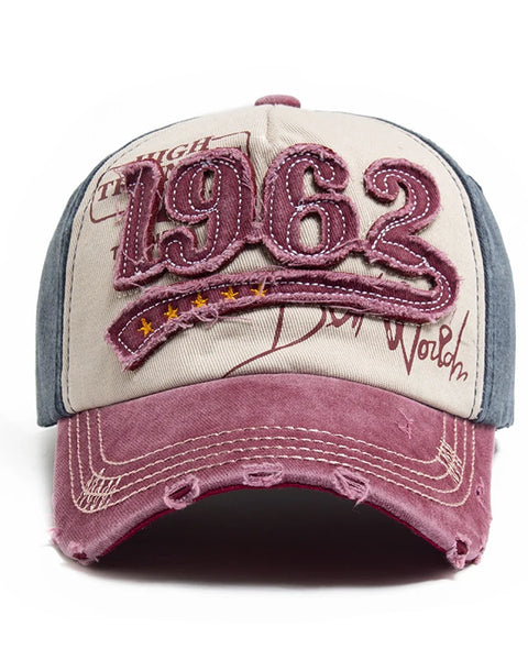 Vintage Cotton Baseball  Embroidery Unisex  Cap