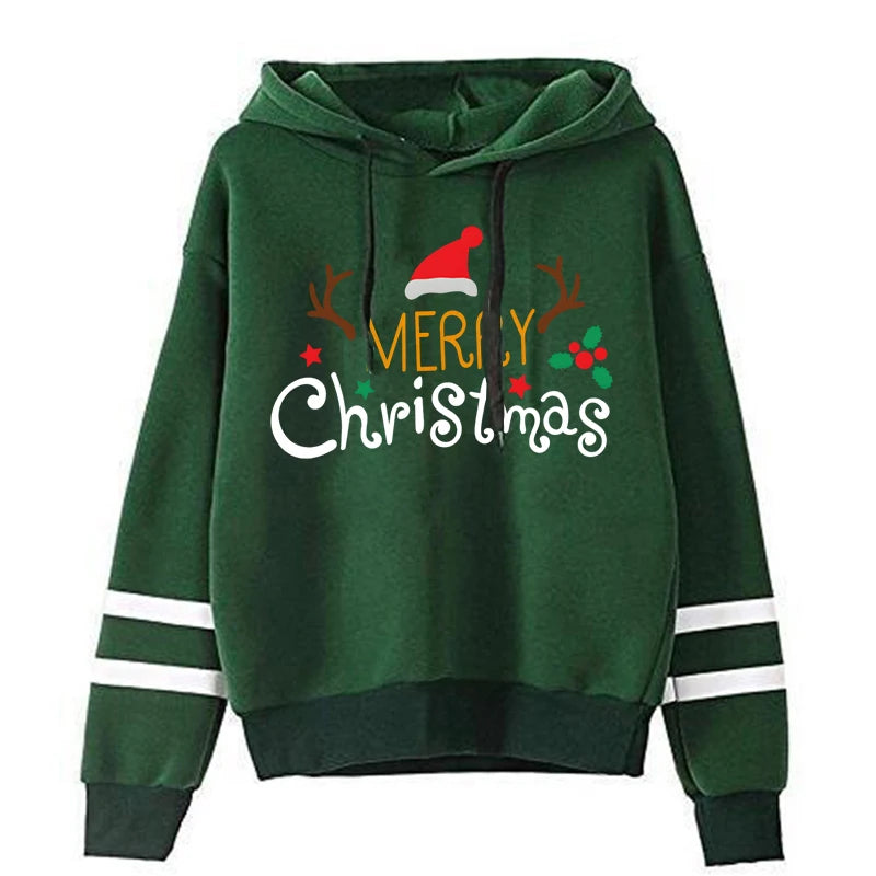 Winter Merry Christmas Sweatshirts Women's Hoodie