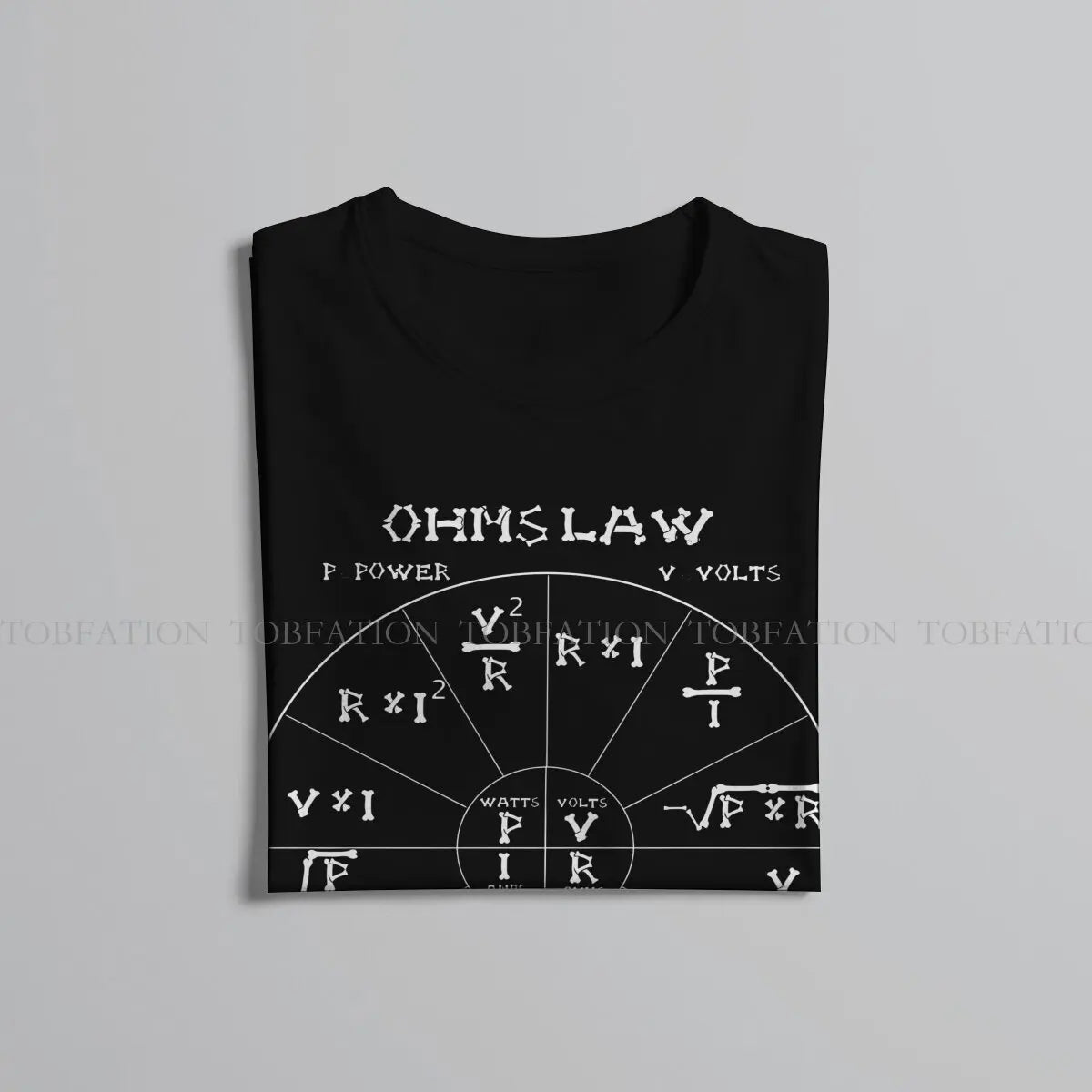 Ohm's Law Cool Hipster T Shirts Engineer Electrical Electrician Men  Fabric Streetwear T Shirt