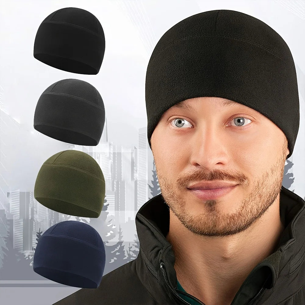 Unisex Windproof Polar Fleece Warm Beanie