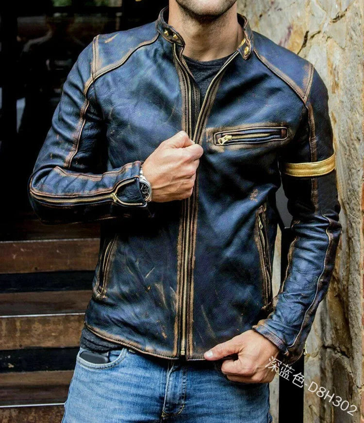 American Men's Biker Jackets with Unique Styles.