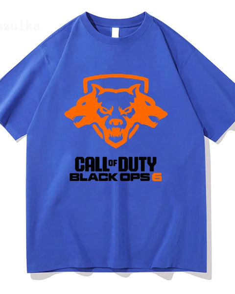 Call of Duty Black Ops 6 Tshirts Unisex Cotton Graphic Tee Shirt Vintage