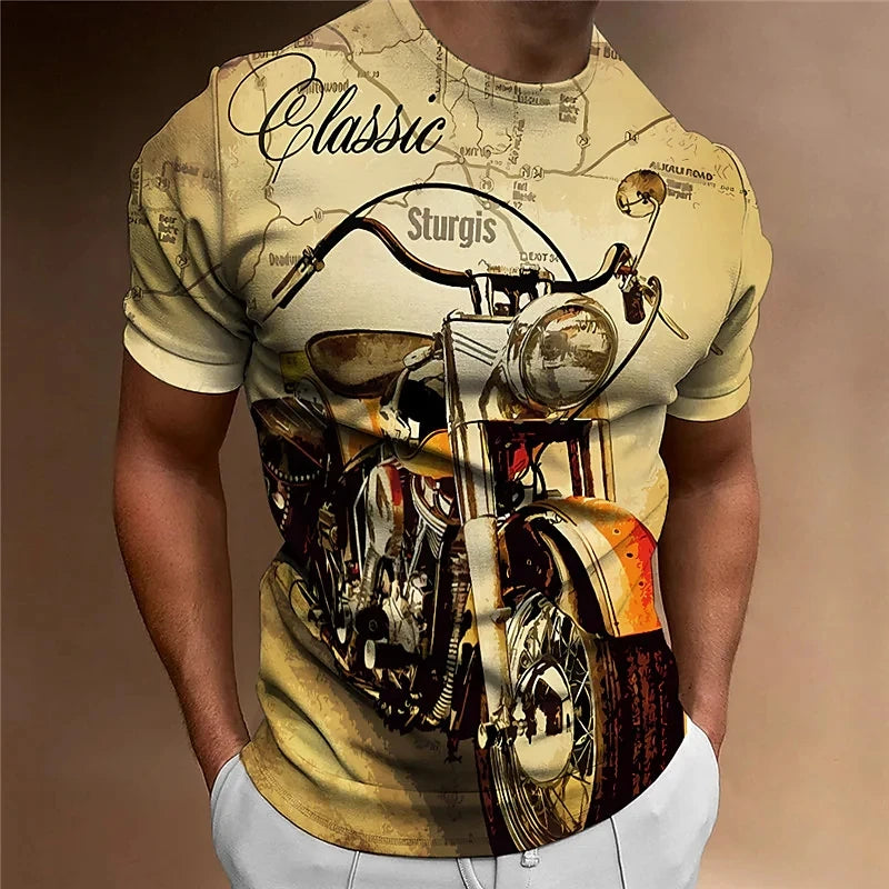 Vintage Biker Breathable Tees