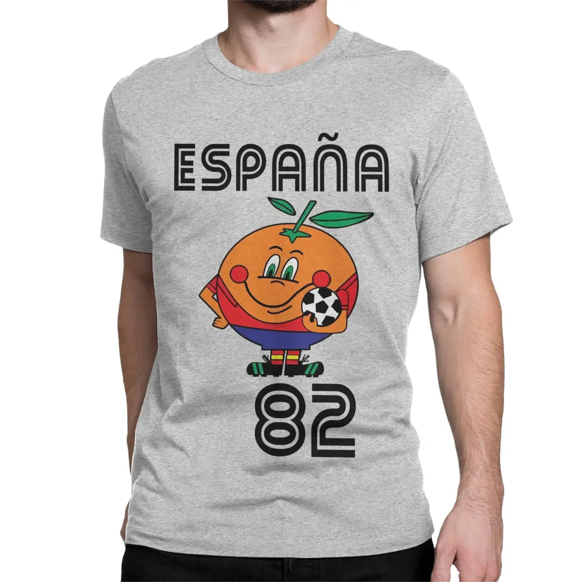 Espana 82 Spain Mascot 1982 Soccer Football Tee Shirt Clothing Plus Size