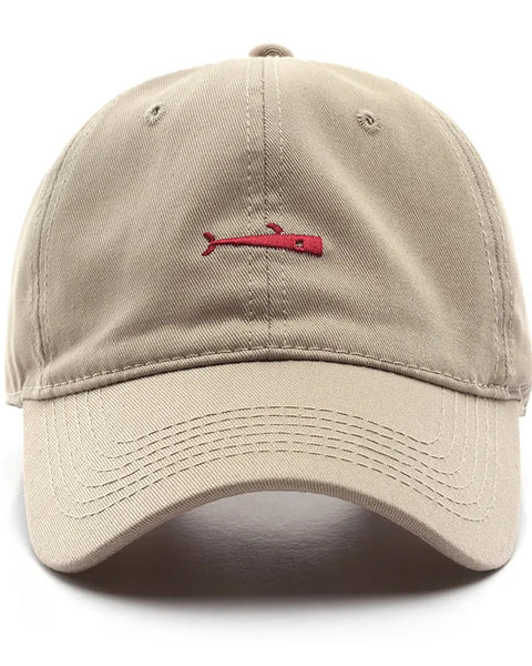 Simple Baseball Cap men Sebound Hat Whale Embroidery Casual Hat Cotton Soft Top Cap New Boy Girl Couples With The Same Hats