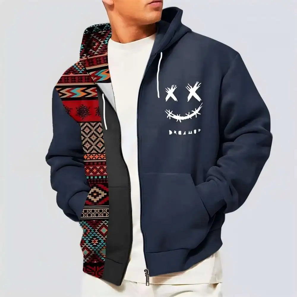 retro men's hoodie