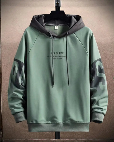 Pullover Sweatshirt Breathable Winter Hooded Plush Lining Men Sweatshirt Thick Skin-Touch Pullover Hoodie Daily Clothing