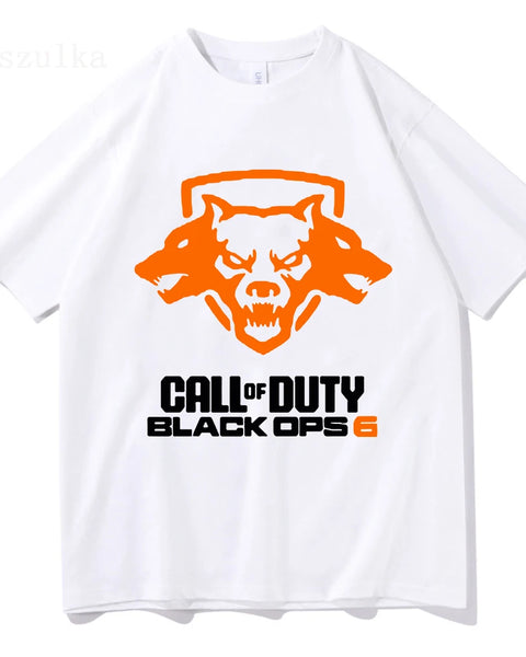 Call of Duty Black Ops 6 Tshirts Unisex Cotton Graphic Tee Shirt Vintage