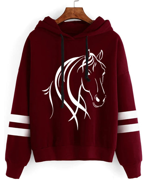 Women’s Clothing Horse Hoodies High Street wear