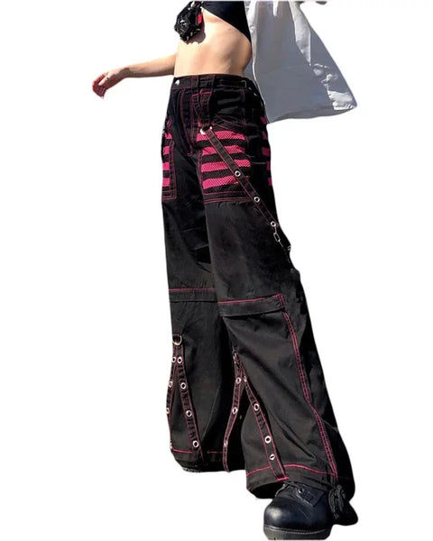 Gothic Women Punk Cargo Pants