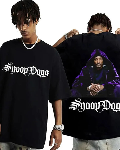 Men Oversized T-shirt Streetwear Rapper Snoop Dogg Graphic T Shirt Men Hip Hop Fashion Style