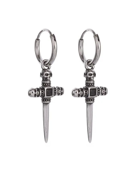 Trend Silver Plated Brass Eagle Feather Earrings