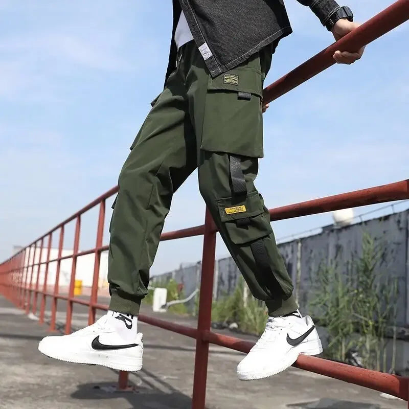 Men's Cargo Thin Style Loose-Fit Work Pants