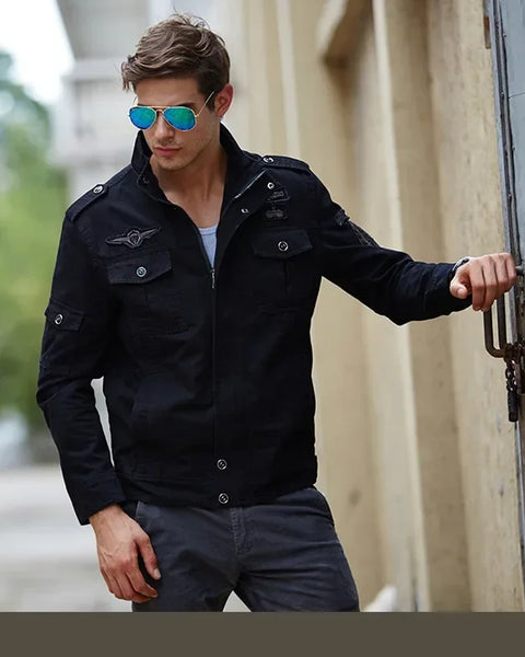 Men's Casual Cargo  Windbreaker Jacket