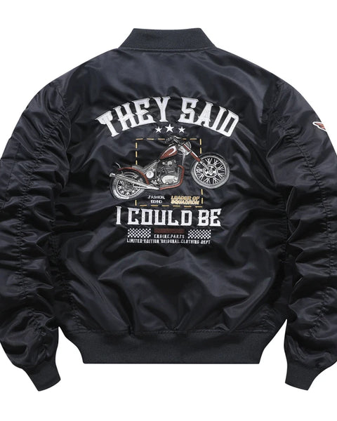 original motorcycle embroidery letter men's  streetwear jackets outdoors