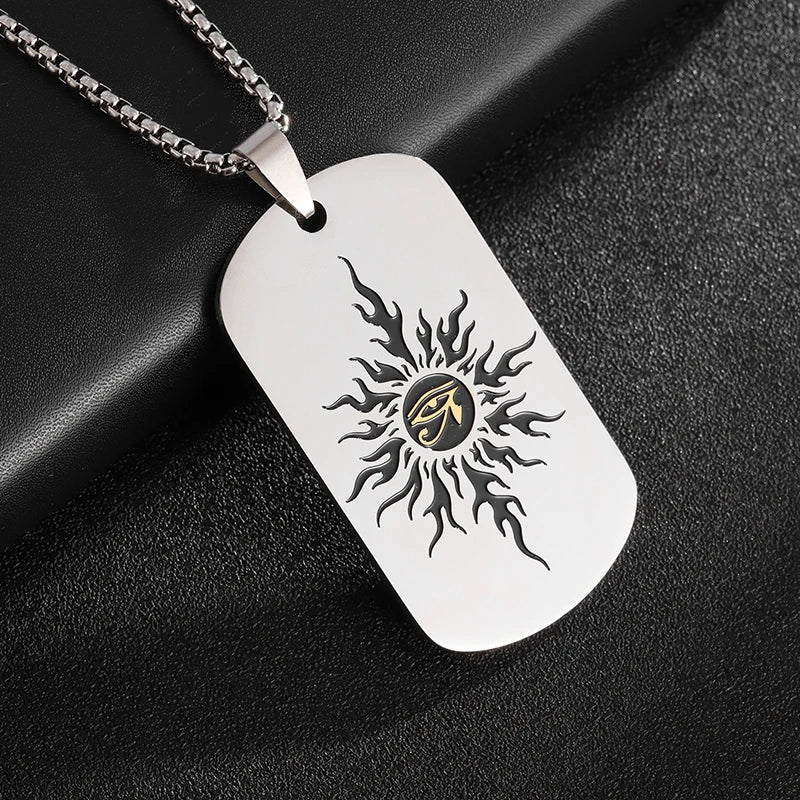 Eye of Horus Necklace Evil Eye Pendant Ancient Egypt Protection Necklace Jewelry Gift Men and Women Spiritual Amulets