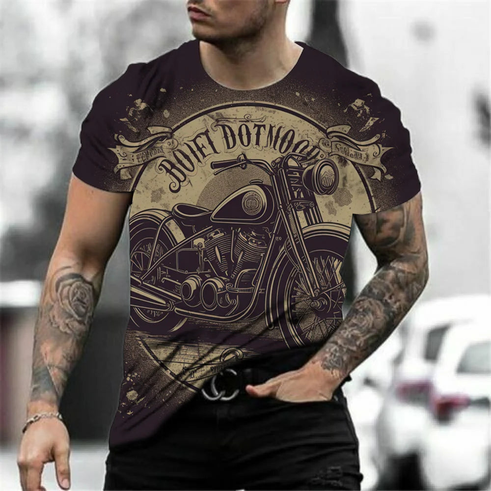 Vintage Biker Breathable Tees