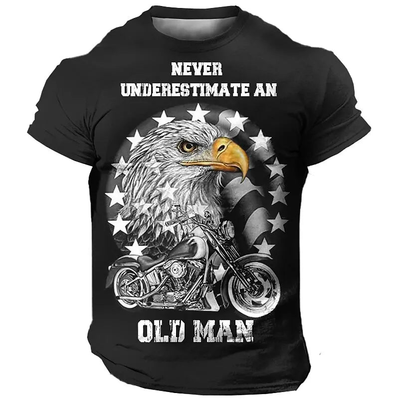 Vintage American Biker Breathable Tees