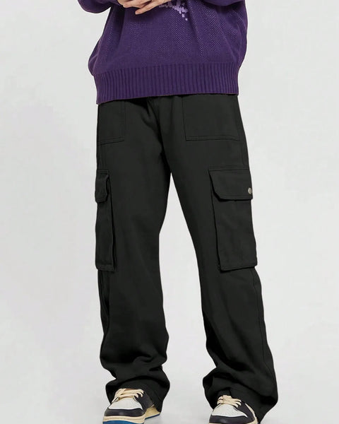 Men's Straight Loose Casual Outdoor  Cargo Pants