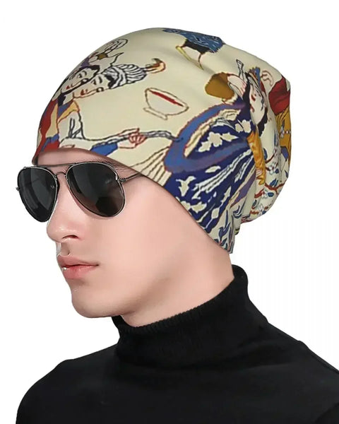 Antique Persian Isfahan Rug Print Unisex Adult Beanies