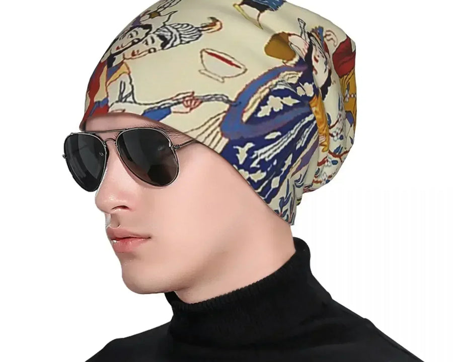 Antique Persian Isfahan Rug Print Unisex Adult Beanies