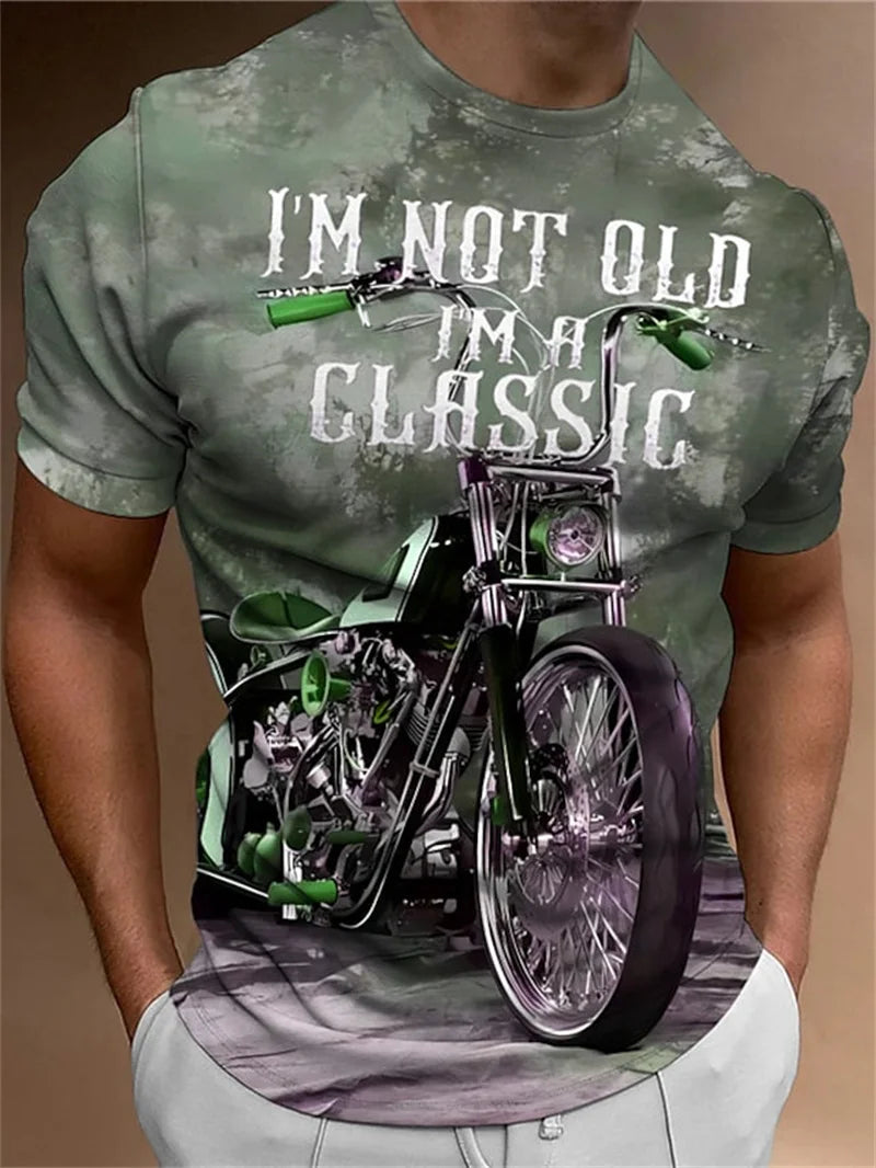 Vintage Biker Breathable Tees