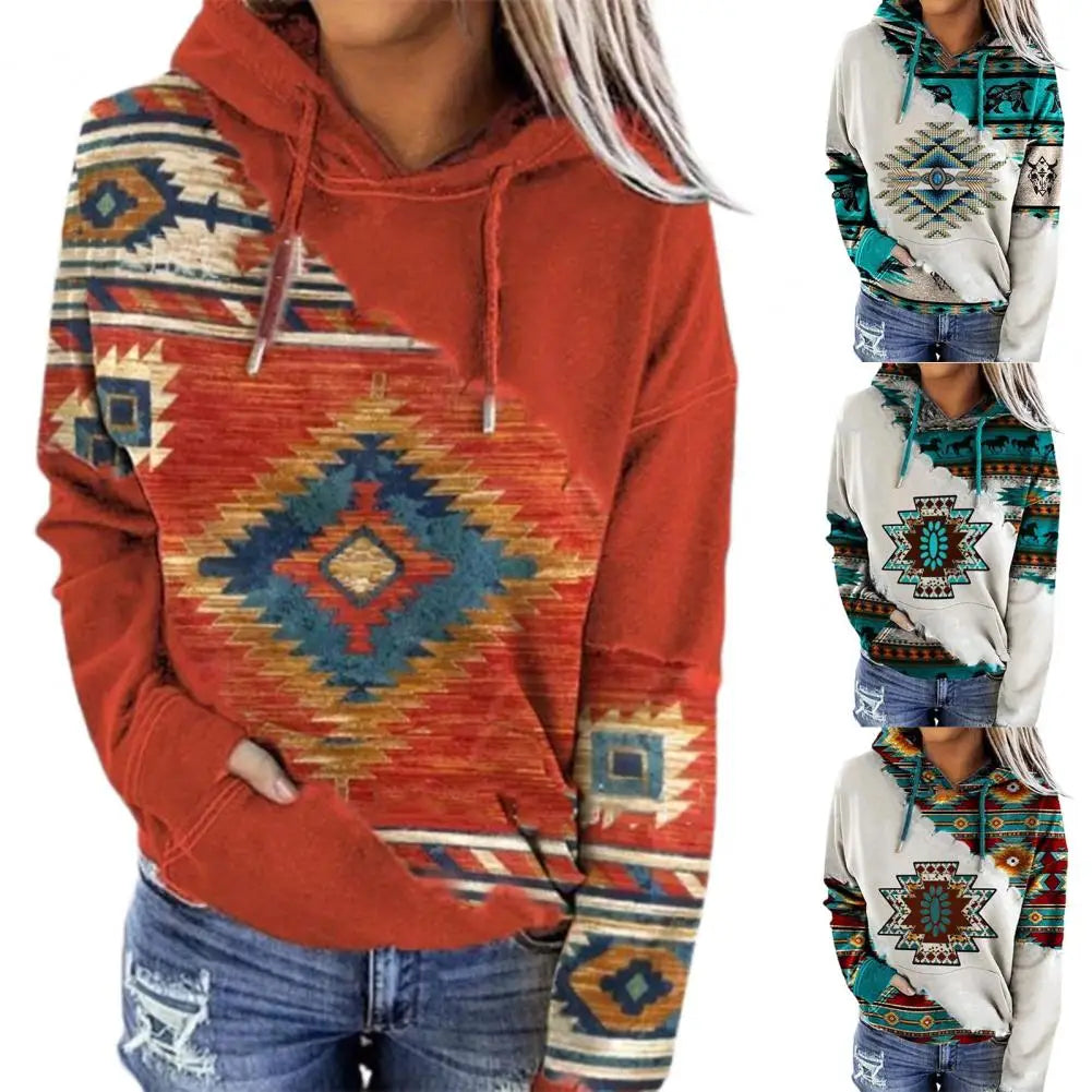 Ethnic Style Women  Hoodies For Daily Wear