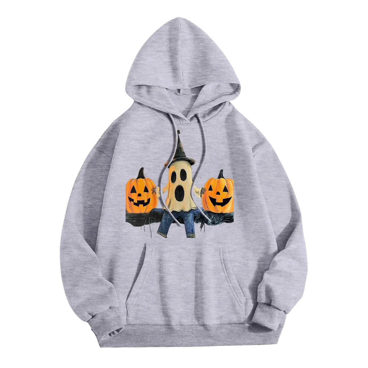 Loose Fit Hoodie Sweatshirt Pumpkin Halloween Men's Fashion Casual Comfortable Streetwear Style China Made Clothing