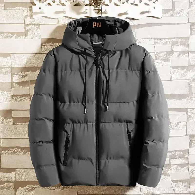 Down Jackets Hooded Blended Lightweight Padding Coat