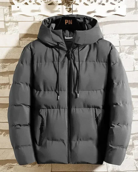 Down Jackets Hooded Blended Lightweight Padding Coat