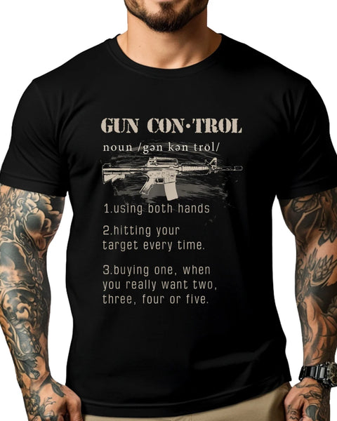 2nd Amendment Funny Gun Control T-shirts for Men