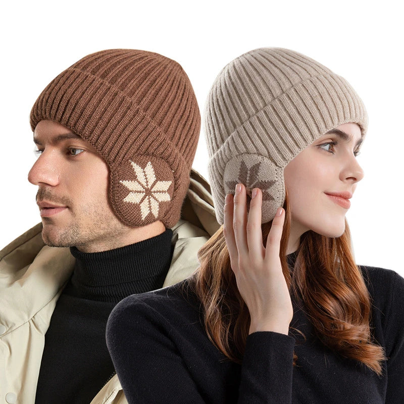 Winter  Warm Knitted Woolen Beanie  Plus Ear Protection