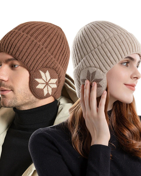 Winter  Warm Knitted Woolen Beanie  Plus Ear Protection