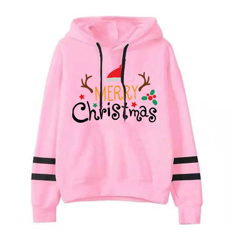 Winter Merry Christmas Sweatshirts Women's Hoodie