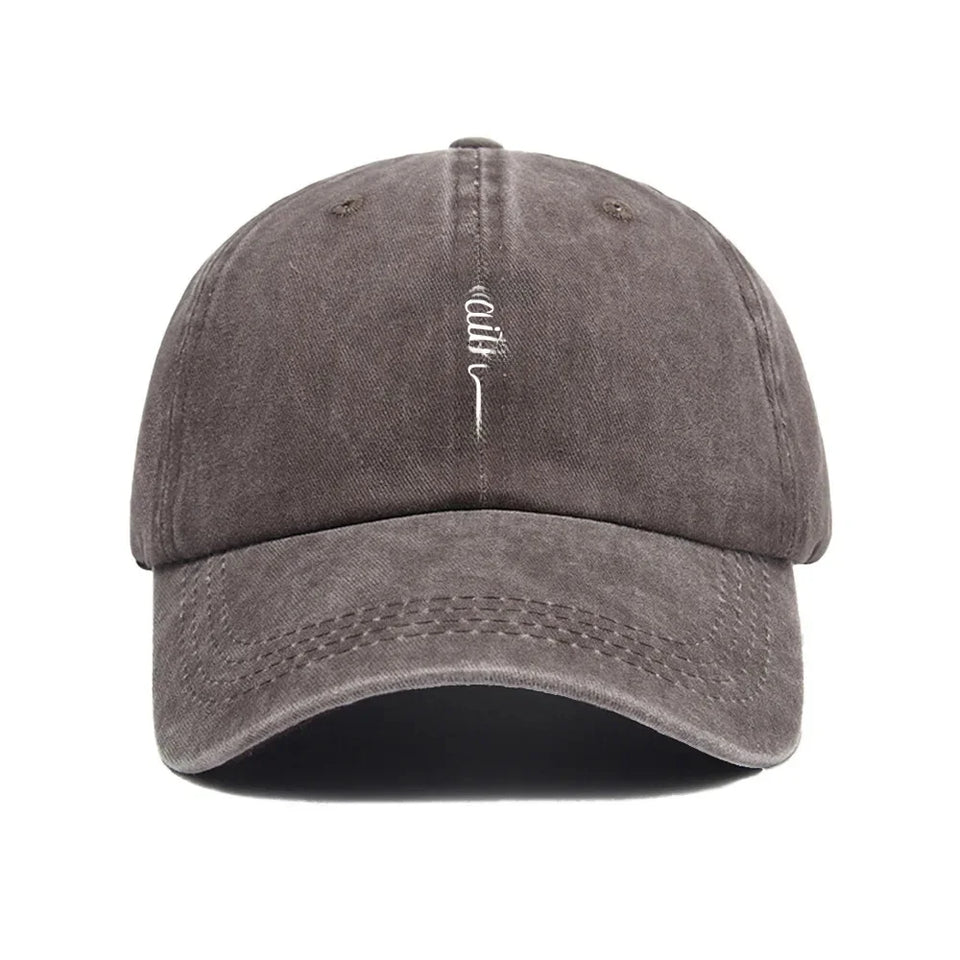 Printed Faith Soft Top Baseball Cap Unisex Outdoor Sun Protection Washable Retro Style Windproof Hat for Men And Women