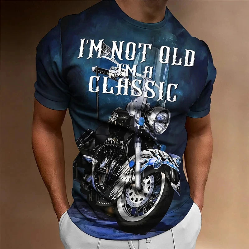 Vintage Biker Breathable Tees