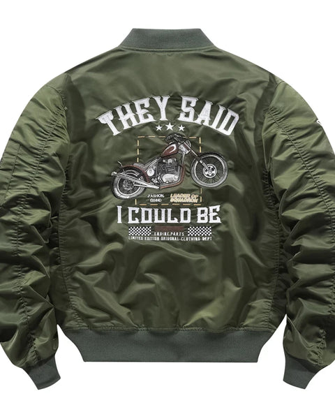 original motorcycle embroidery letter men's  streetwear jackets outdoors