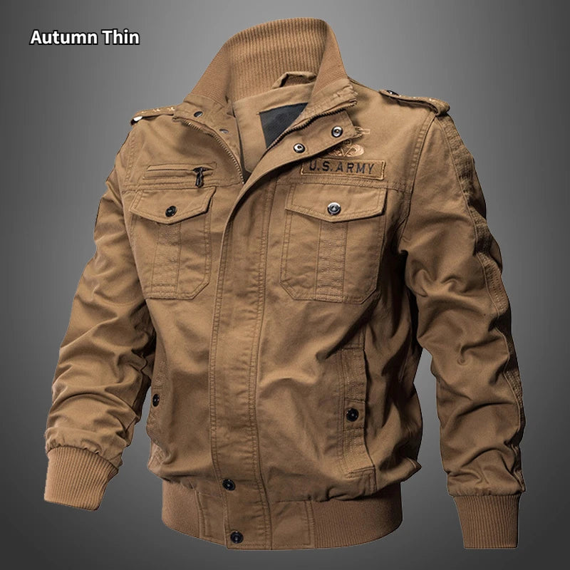 Winter  High Quality  Multi-pocket Cargo Jackets