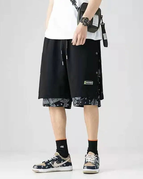 Fashion Men Printed Shorts Summer Casual Sports Basketball Shorts Baggy Men Jogging Clothes Punk Style Streetwear