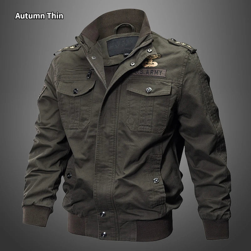 Winter  High Quality  Multi-pocket Cargo Jackets