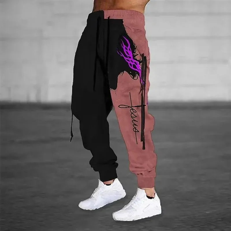 Man Casual Golf Joggers Long Outdoor Hip Hop  Loose pant