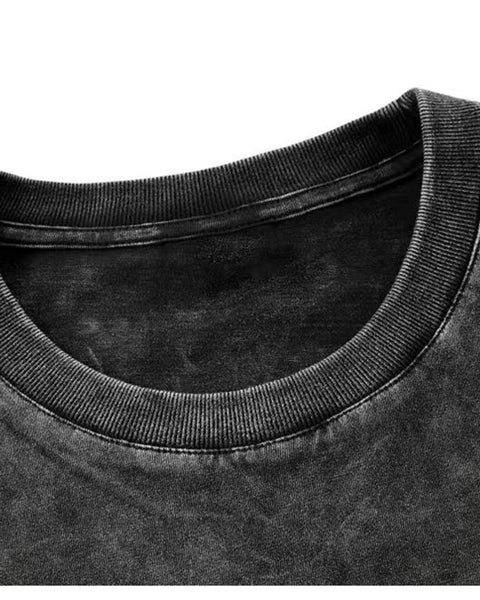 2025 Washed Vintage T-Shirts Street Hip Hop Retro Punk T Shirt women Harajuku Casual Cotton Short Sleeve Acid Wash TShirts top