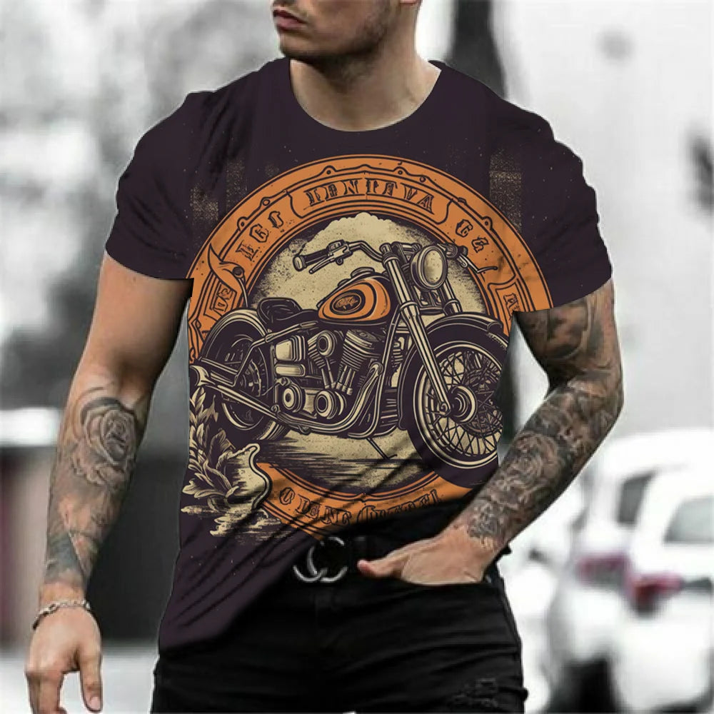 Vintage Biker Breathable Tees