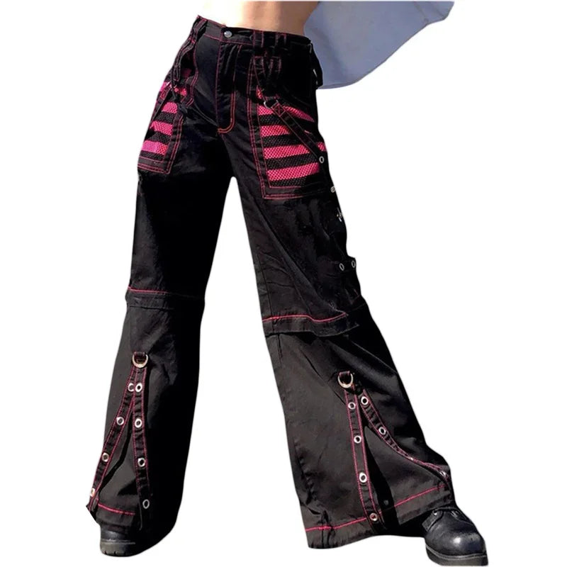 Gothic Women Punk Cargo Pants