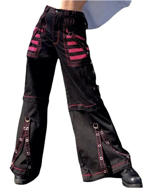 Gothic Women Punk Cargo Pants